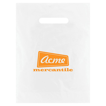 Frosted Die Cut Merchandise Bags